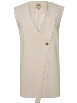 Tek Düğme Yakasız Yelek
