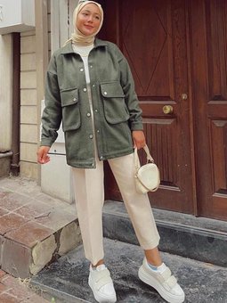 Cep Detaylı Çıtçıtlı Ceket 42473