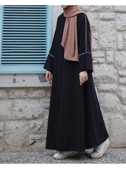 Biyeli Abaya Siyah