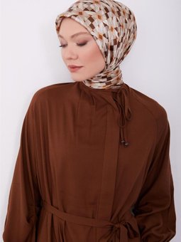 Elbise 23k9655 Kahverengi