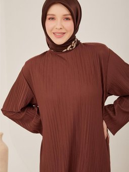 Elbise 23yd7401 Kahverengi