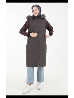 Armine Trend Kapitone Yelek Kapüşonlu 2023 2024 Sonbahar Kış Yeni Sezon