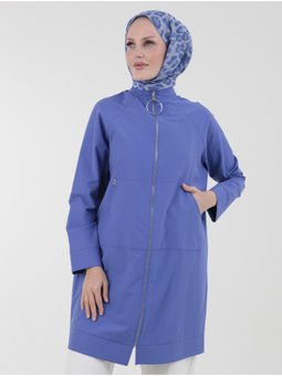 Trend Pamuklu Kumaş Sırtı Yıldızlı Spor Ceket