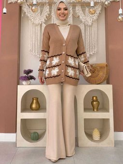 22212 Triko Hırka Taba