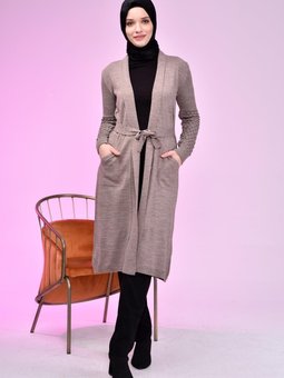 Tesettur Uzun Triko Kadin Anne Hirka