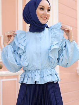 Fiyos Turkuaz Gömlek