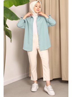 Mint Salaş Basic Gömlek