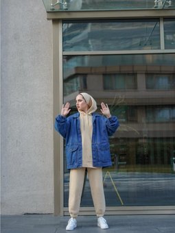 Balon Kol Oversize Kot Ceket