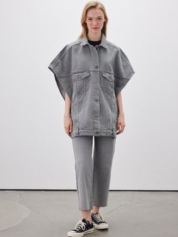 1965 Denim Yelek Gri