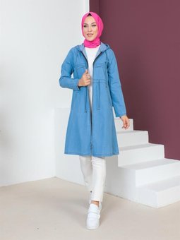 Tünel Detaylı Açık Kot Kap