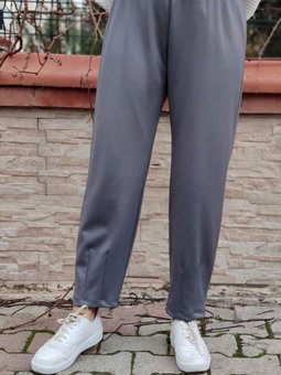 22k1640 2 Gri Dalga Scuba Pantolon