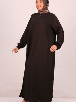 Siyah Büyük Beden Mevlana Ferace