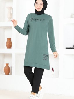 Baskılı Tunik Msl7777 Mint