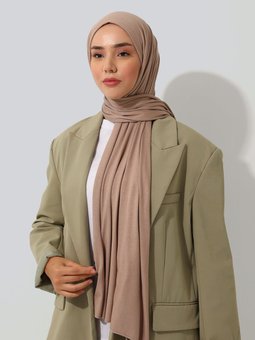 Exclusive Jersey Viskon Bej Şal