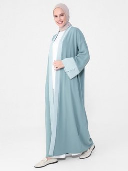 Iki Renkli Aerobin Ferace Kimono Çağla Mint