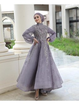 Özel Tasarım Tesettüe Abiye Elbise
