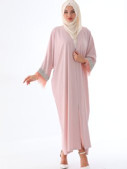 Ipek Krep Abaya Otriş Detaylı