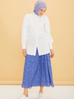 Desenli Etek 22y1213 Leopar