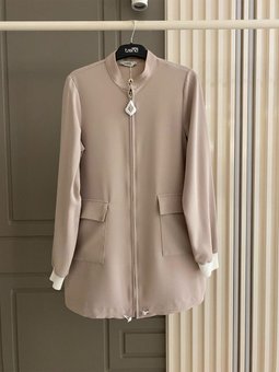 Trend Ceket/tunik Kumlu Krep Kumaş 2024 İlkbahar Yaz Sezonu