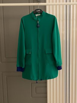 Trend Ceket/tunik Kumlu Krep Kumaş 2024 İlkbahar Yaz Sezonu