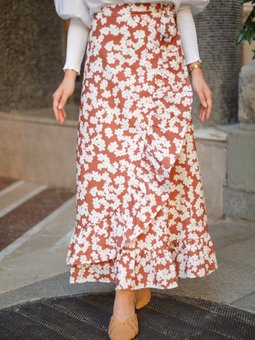 Naomi Kahverengi Etek