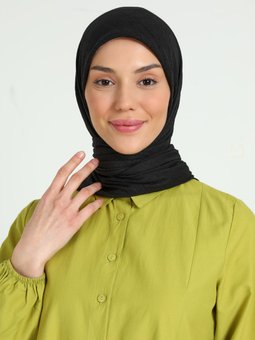 Bambu Kraş Siyah Eşarp