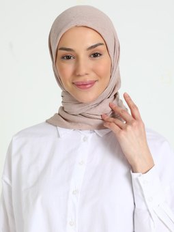 Bambu Kraş Sütlü Kahve Eşarp