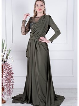 Abiye Elbise 1070 Yeşil
