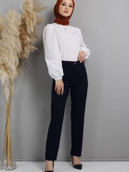 Kumaş Pantolon Lacivert 10630