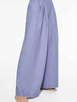 % 100 Keten Tailored Fit Pantolon