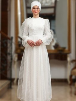 Beyaz Melek Abiye Elbise