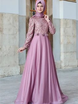 Gül Kurusu Işıl Abiye Elbise