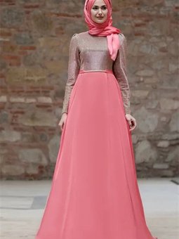 Gülce Yavruağzı Abiye Elbise