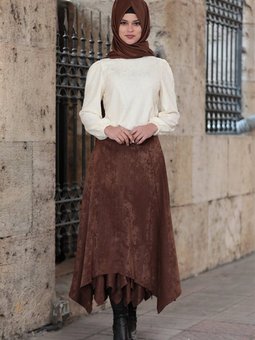 Kahve İdil Uzun Etek