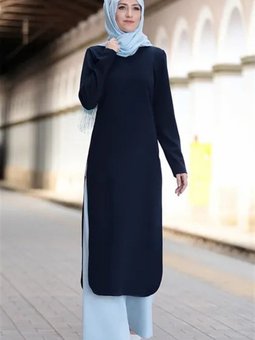 Lacivert Hayat Tunik