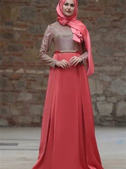 Mercan Gülce Abiye Elbise