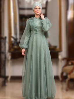 Mint Melek Abiye Elbise
