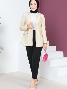 Blazer Ceket Tsd230625 Bej