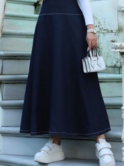 Mevlana Kot Etek Tsd240110 Koyu Mavi