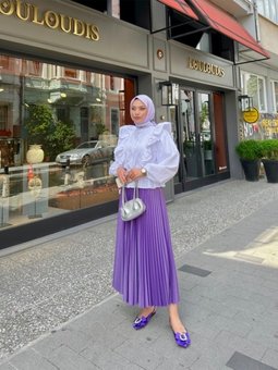 Piliseli Tesettür Etek