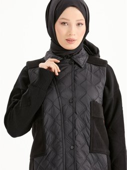 Cepli Kapitone Yelek Siyah 232ye2070tb.01 09