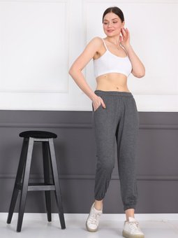 Antrasit Jogger Lastikli Paça Eşofman Altı Pantolon