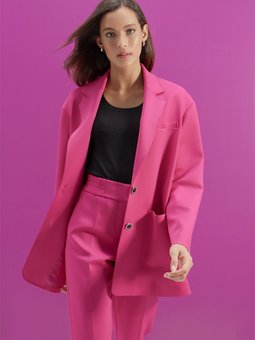 5287111 Örme Kumaş Cep Detaylı Ceket