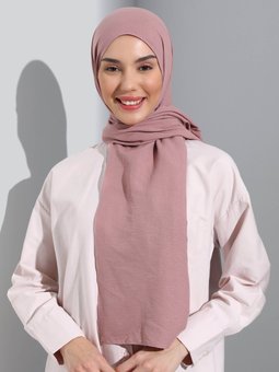 Pamuk Cazz Pudra Şal