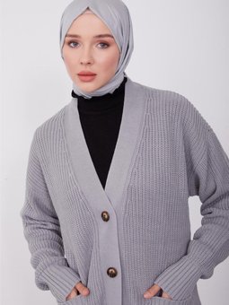 Hırka 23kd8315 Gri