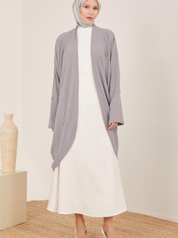 Hırka 23y5122 Gri Mavi