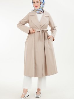 Trend 2024 Yeni Sezon Yazlık Trençkot Oversize/geniş Kalıp Kadı Kap/ferace