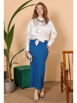 Lavin Kalem İndigo Etek