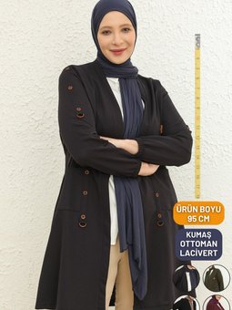 Lacivert Kadin Buyuk Beden Kışlık Anne Hırka Yüksek Kaliteli Mevsimlik Kislik