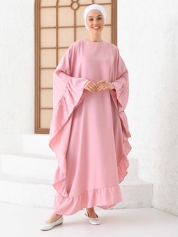 Kendinden Puantiye Desenli Pudra Ferace